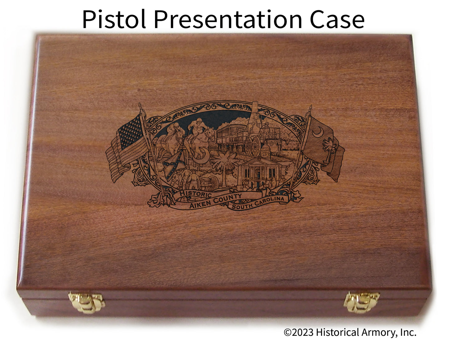 Aiken County South Carolina Engraved .45 Auto Ruger 1911 Presentation Case
