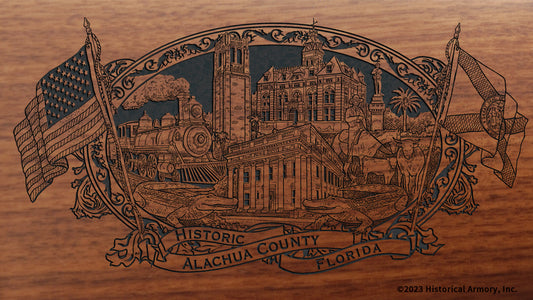 Alachua County Florida Engraved Rifle Buttstock