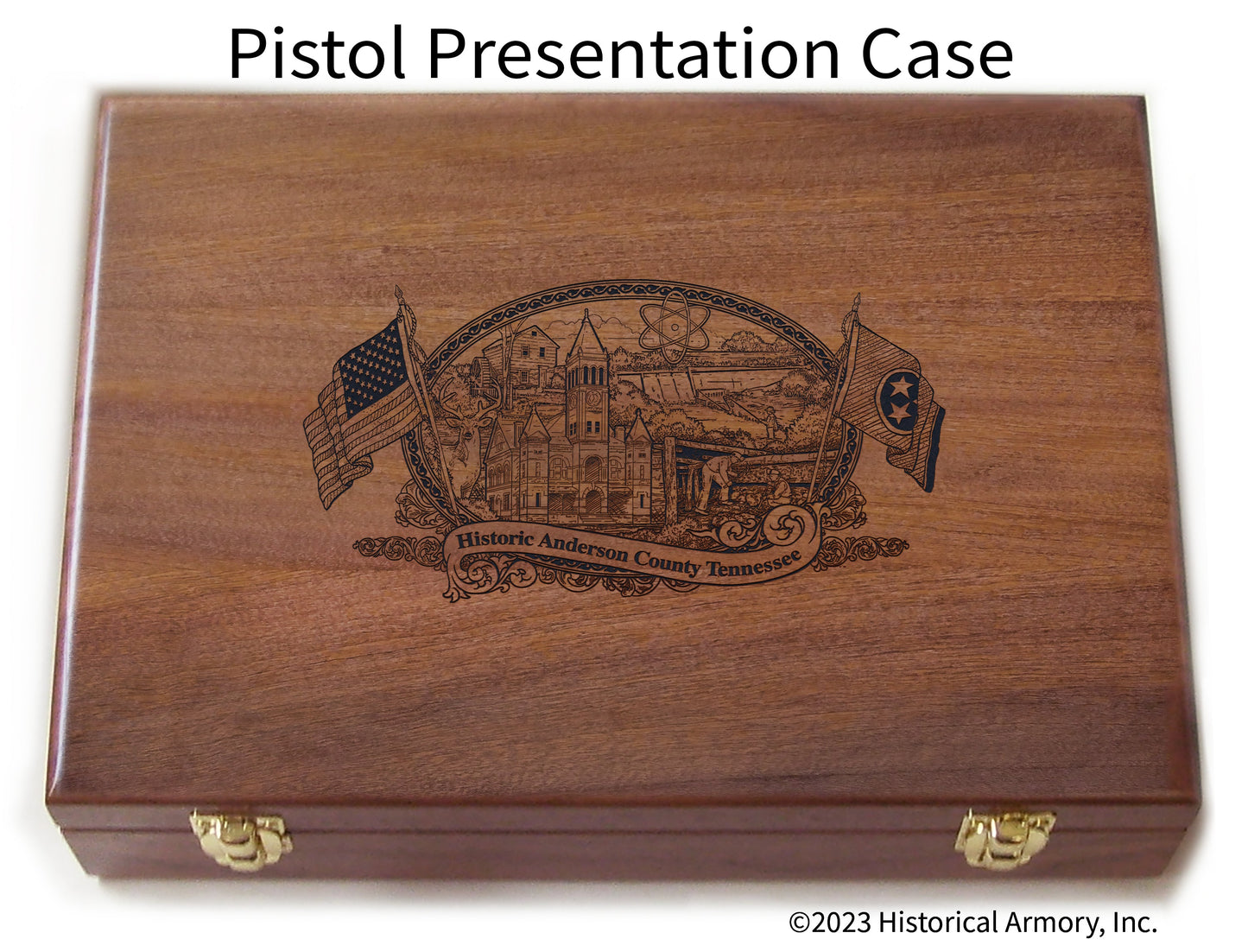Anderson County Tennessee Engraved .45 Auto Ruger 1911 Presentation Case