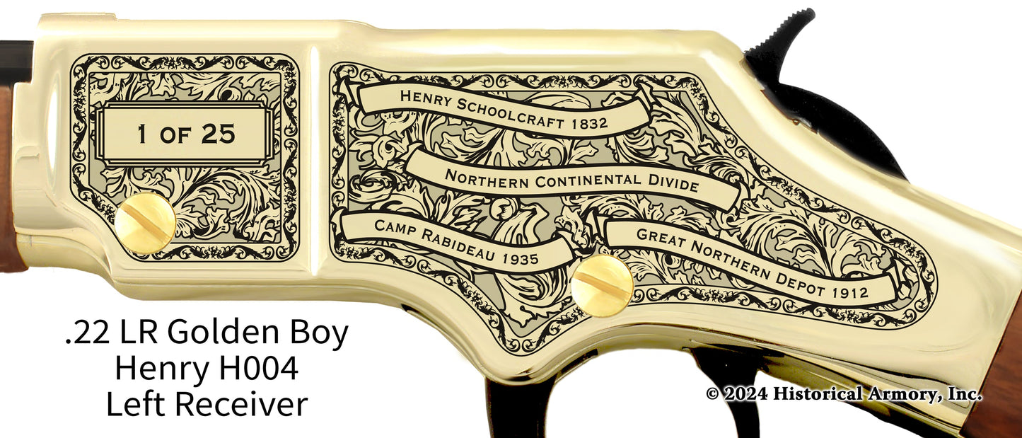 Beltrami County Minnesota Engraved Henry Golden Boy Rifle