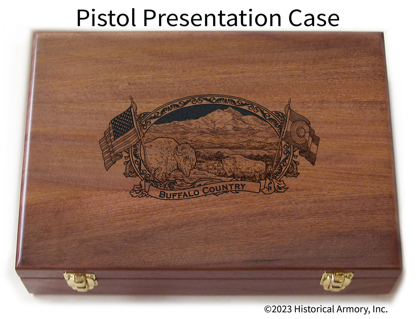 Boulder County Colorado Engraved .45 Auto Ruger 1911 Presentation Case