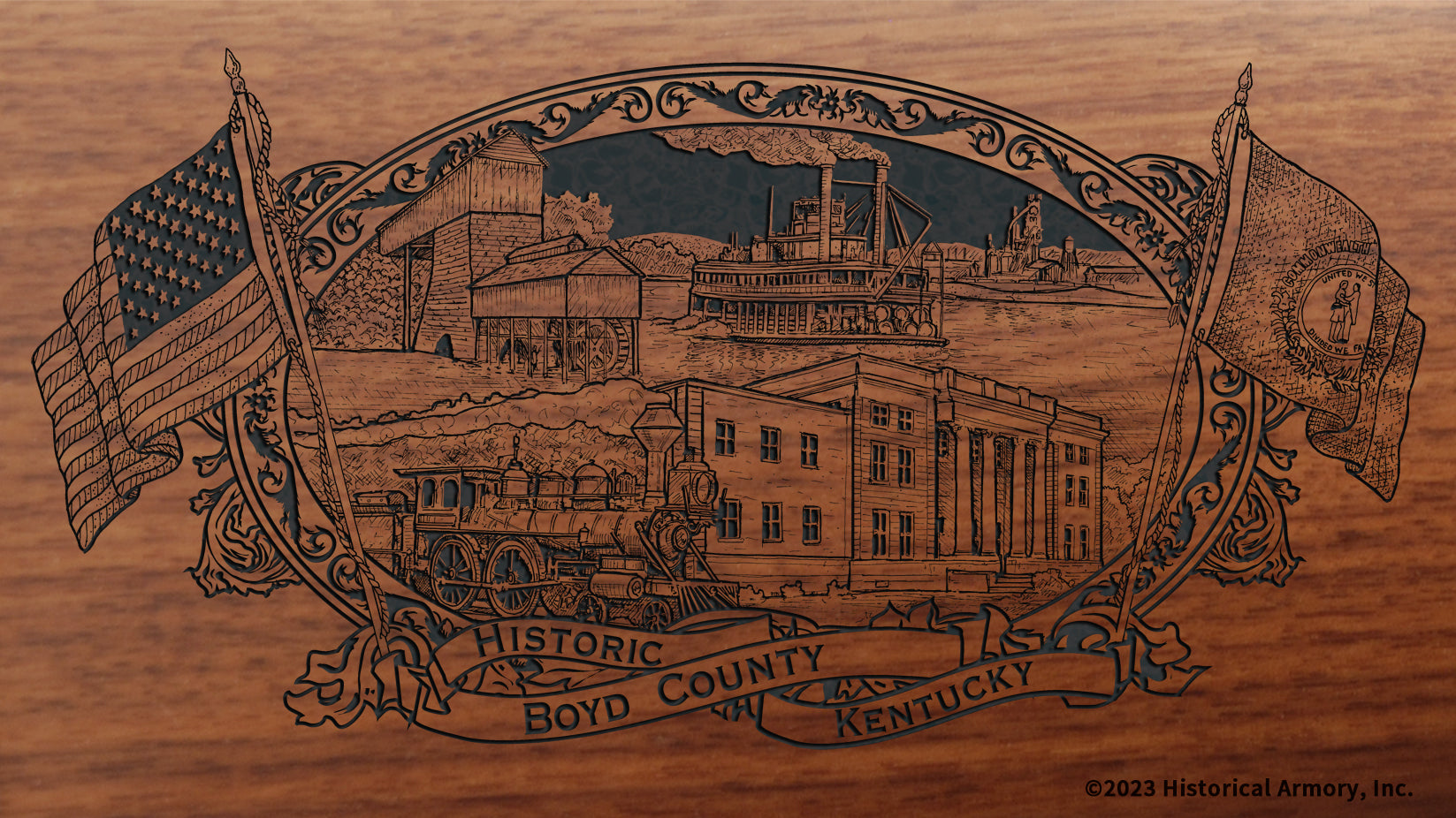 Boyd County Kentucky Engraved Rifle – Historical Armory
