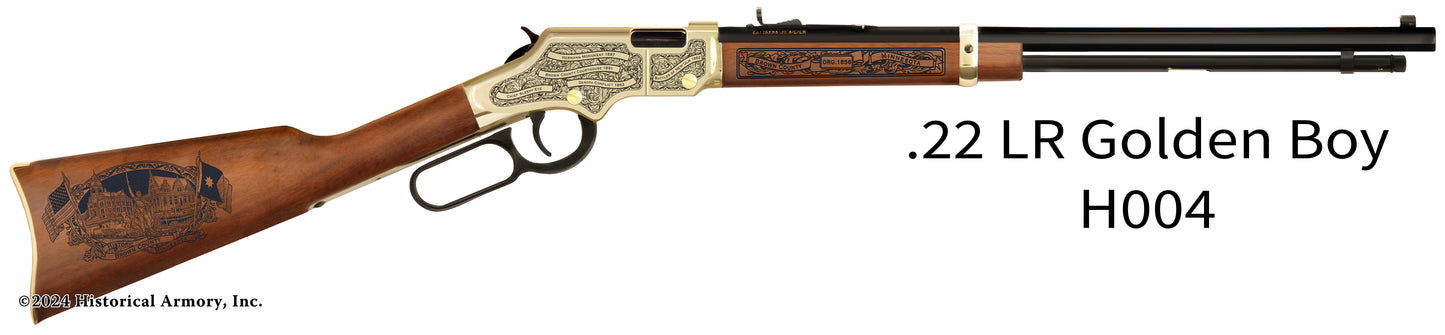 Brown County Minnesota Engraved Henry Golden Boy Rifle