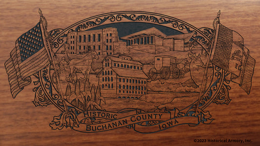 Buchanan County Iowa Engraved Rifle