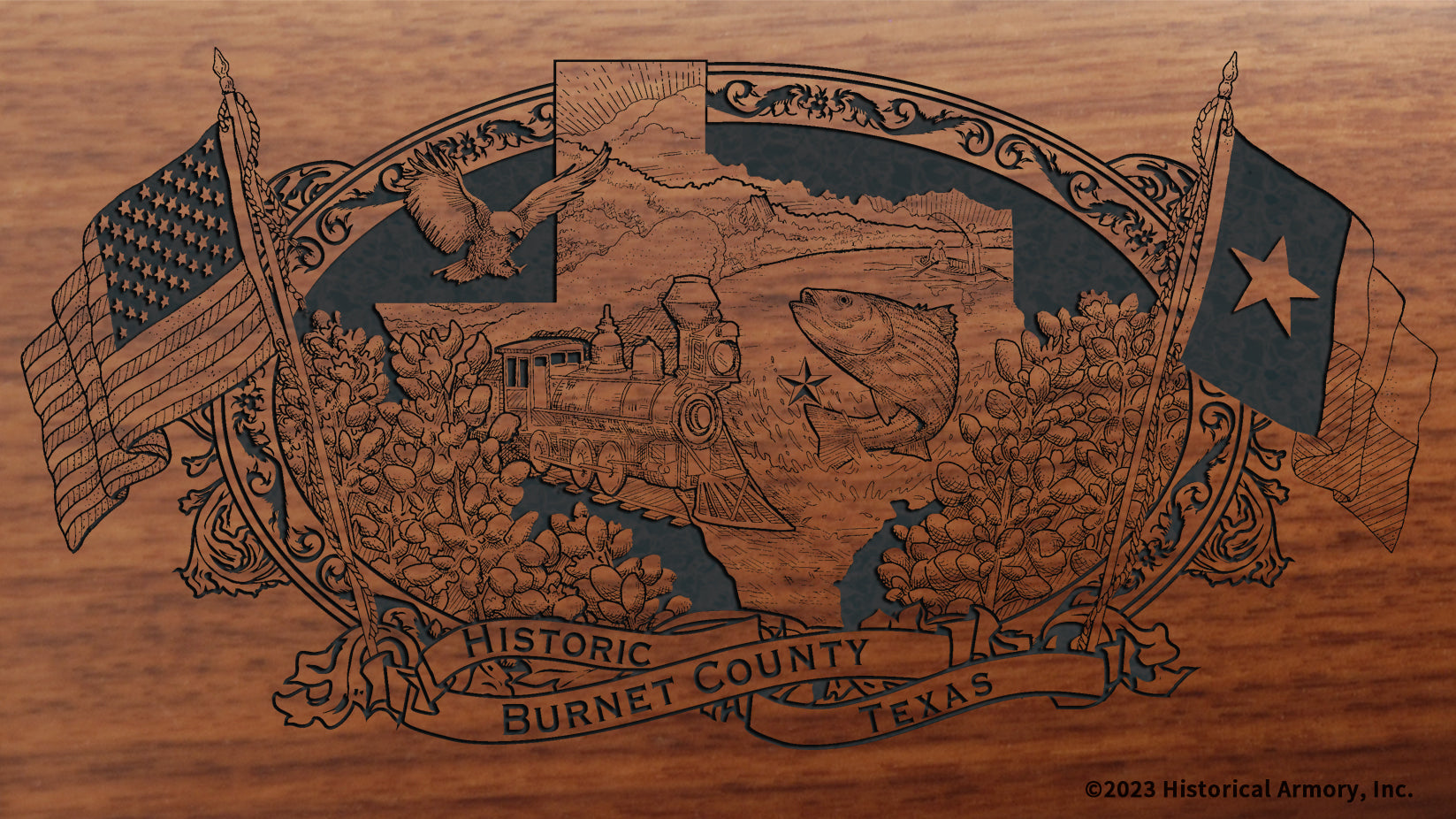 Burnet County Texas Engraved Rifle – Historical Armory