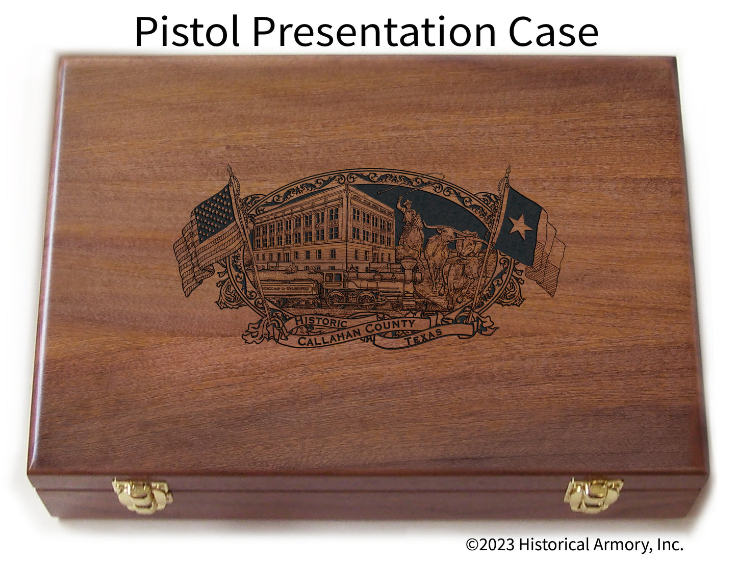 Callahan County Texas Engraved .45 Auto Ruger 1911 Presentation Case