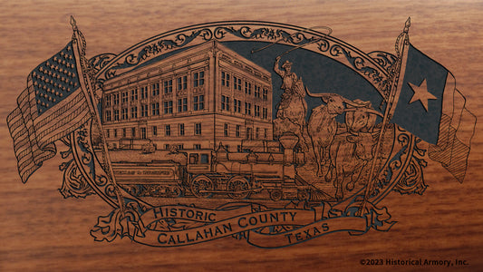 Callahan County Texas Engraved Rifle