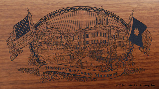 Cass County Minnesota Engraved Rifle Buttstock