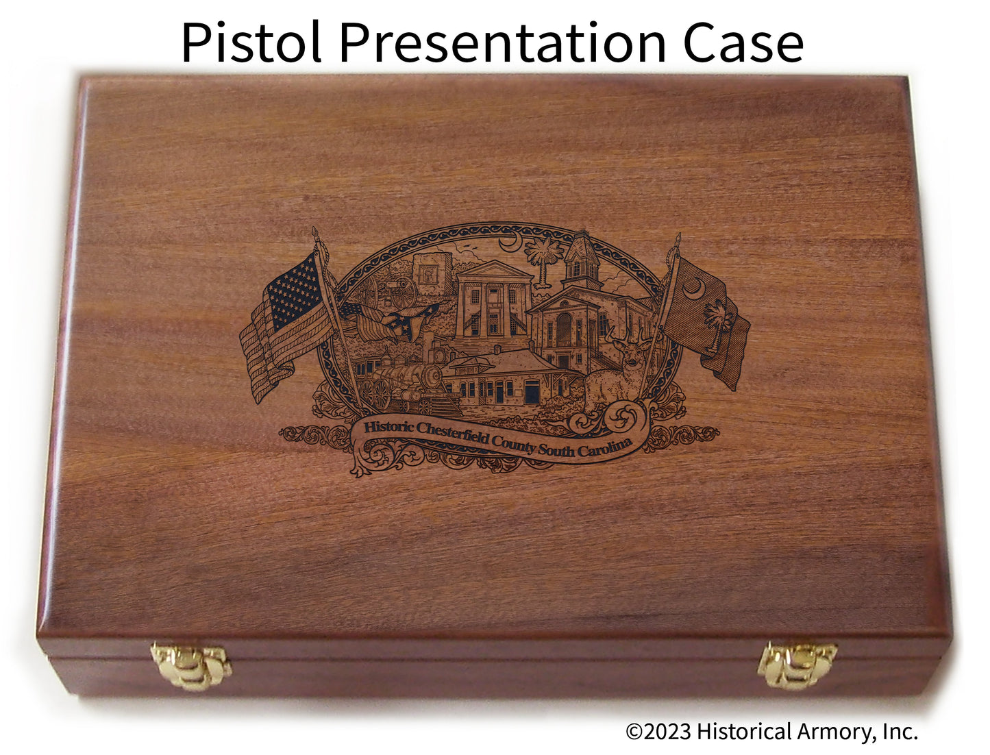 Chesterfield County South Carolina Engraved .45 Auto Ruger 1911 Presentation Case