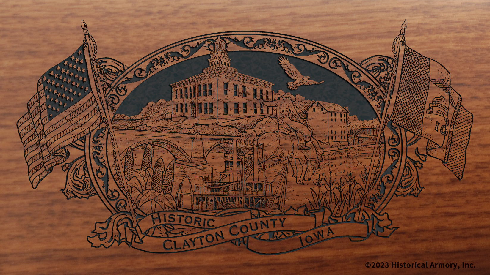 Clayton County Iowa Engraved Rifle – Historical Armory