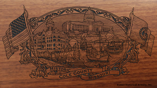 Cole County Missouri Engraved Rifle