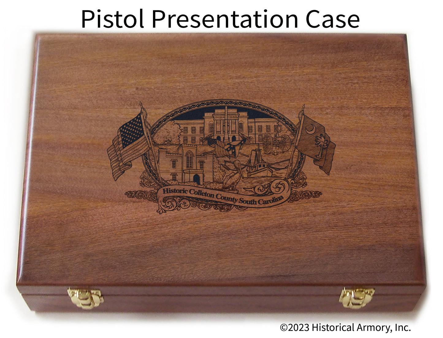 Colleton County South Carolina Engraved .45 Auto Ruger 1911 Presentation Case