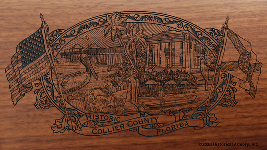 Collier County Florida Engraved Rifle Buttstock
