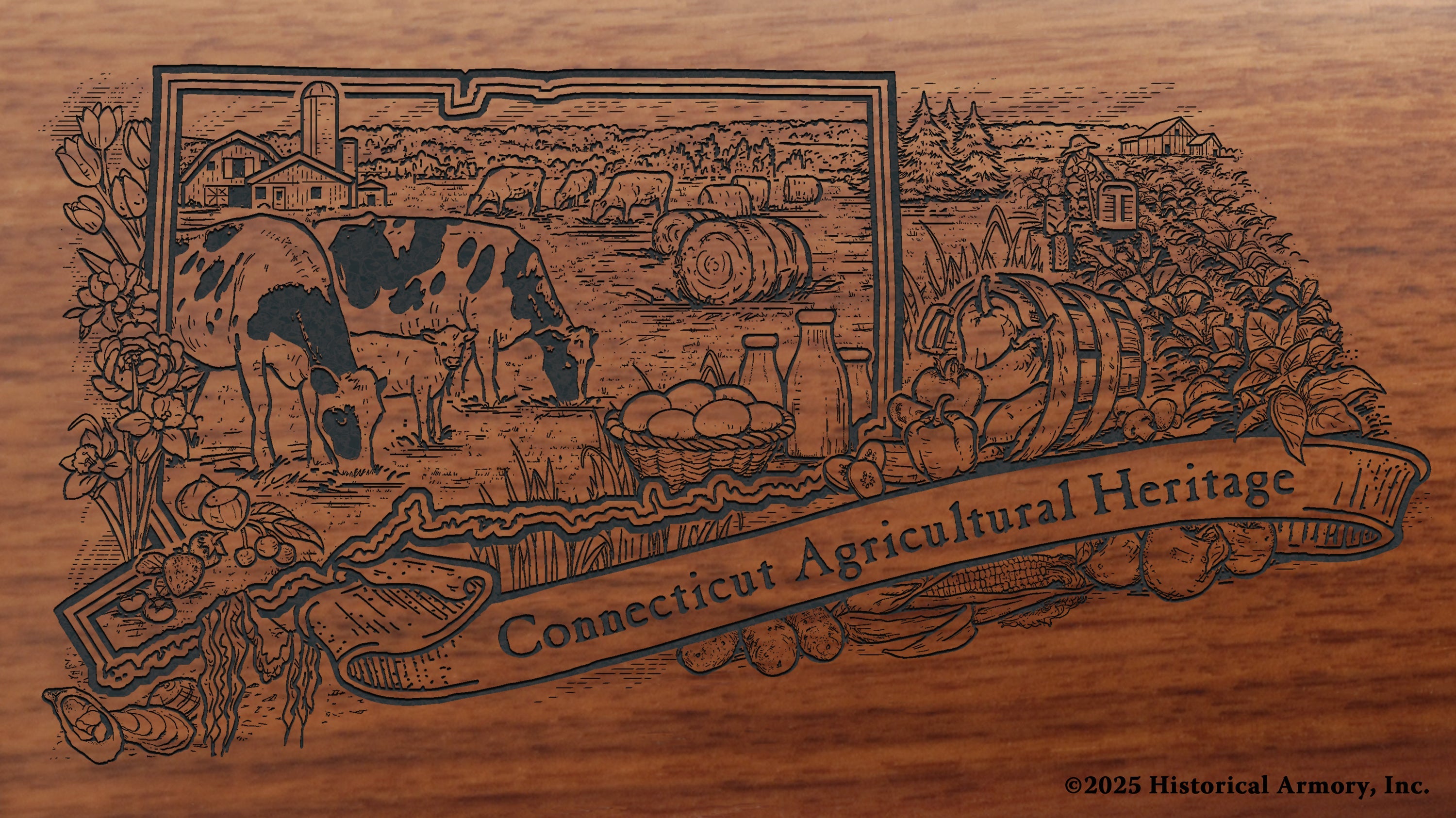 Connecticut State Agricultural Heritage Engraved Rifle