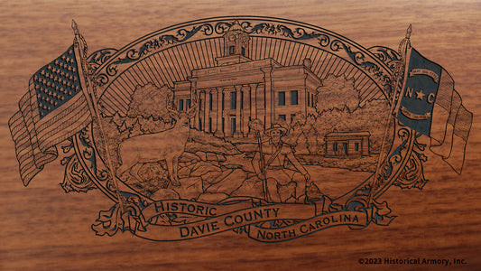 Davie County North Carolina Engraved Rifle