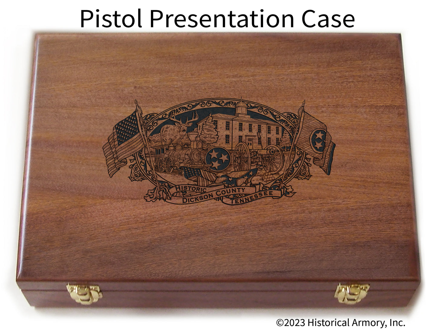 Dickson County Tennessee Engraved .45 Auto Ruger 1911 Presentation Case