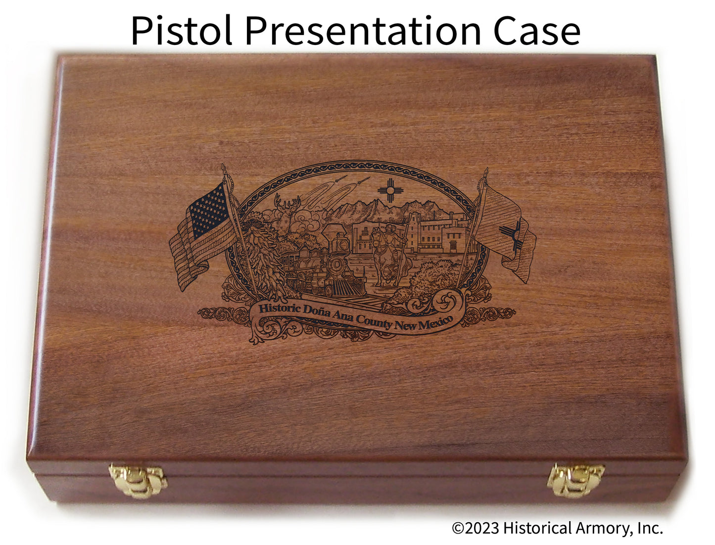 Doña Ana County New Mexico Engraved .45 Auto Ruger 1911 Presentation Case