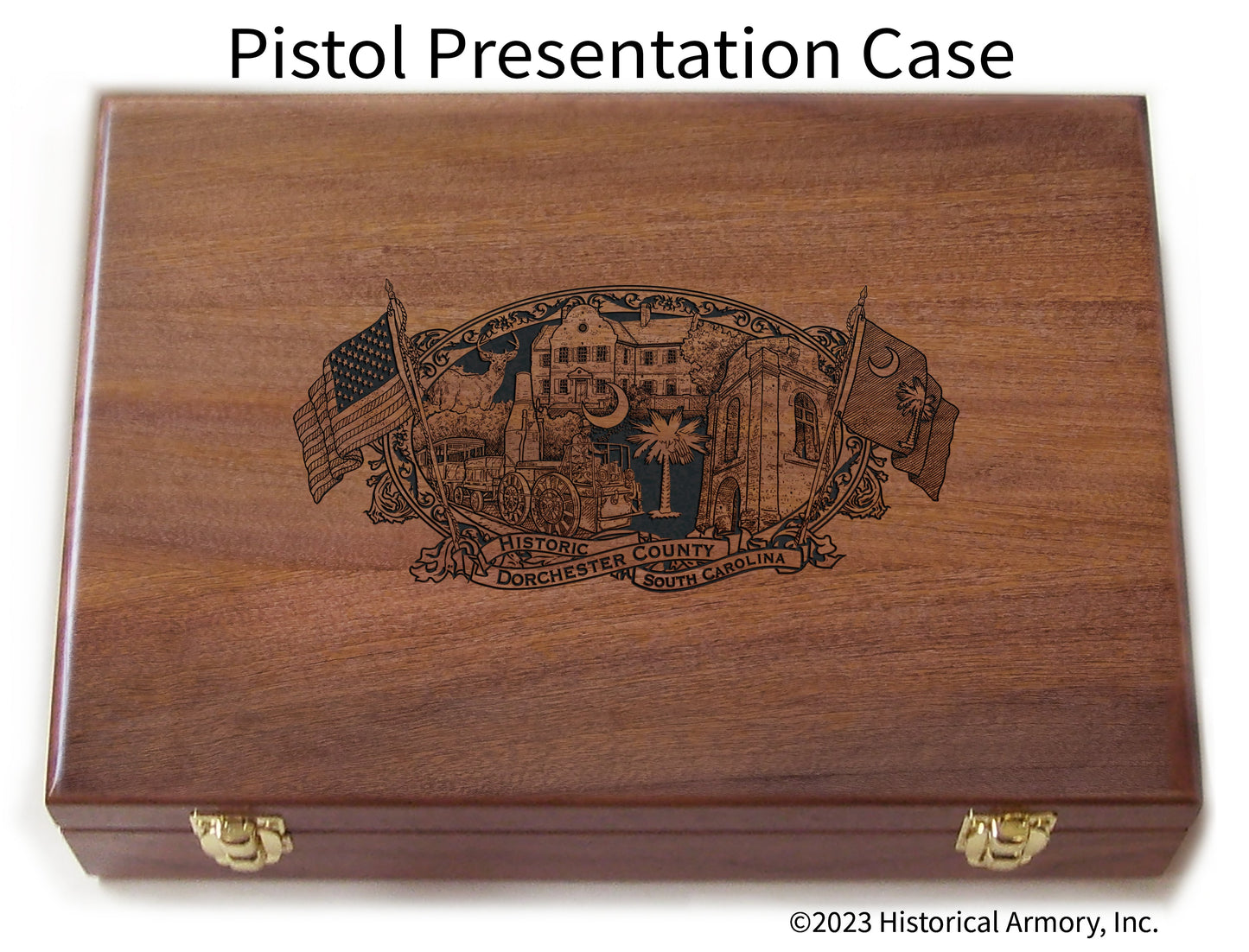 Dorchester County South Carolina Engraved .45 Auto Ruger 1911 Presentation Case