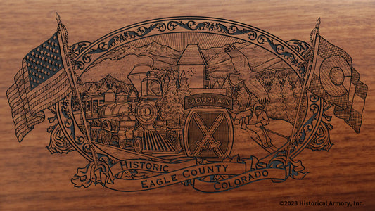 Eagle County Colorado Engraved Rifle