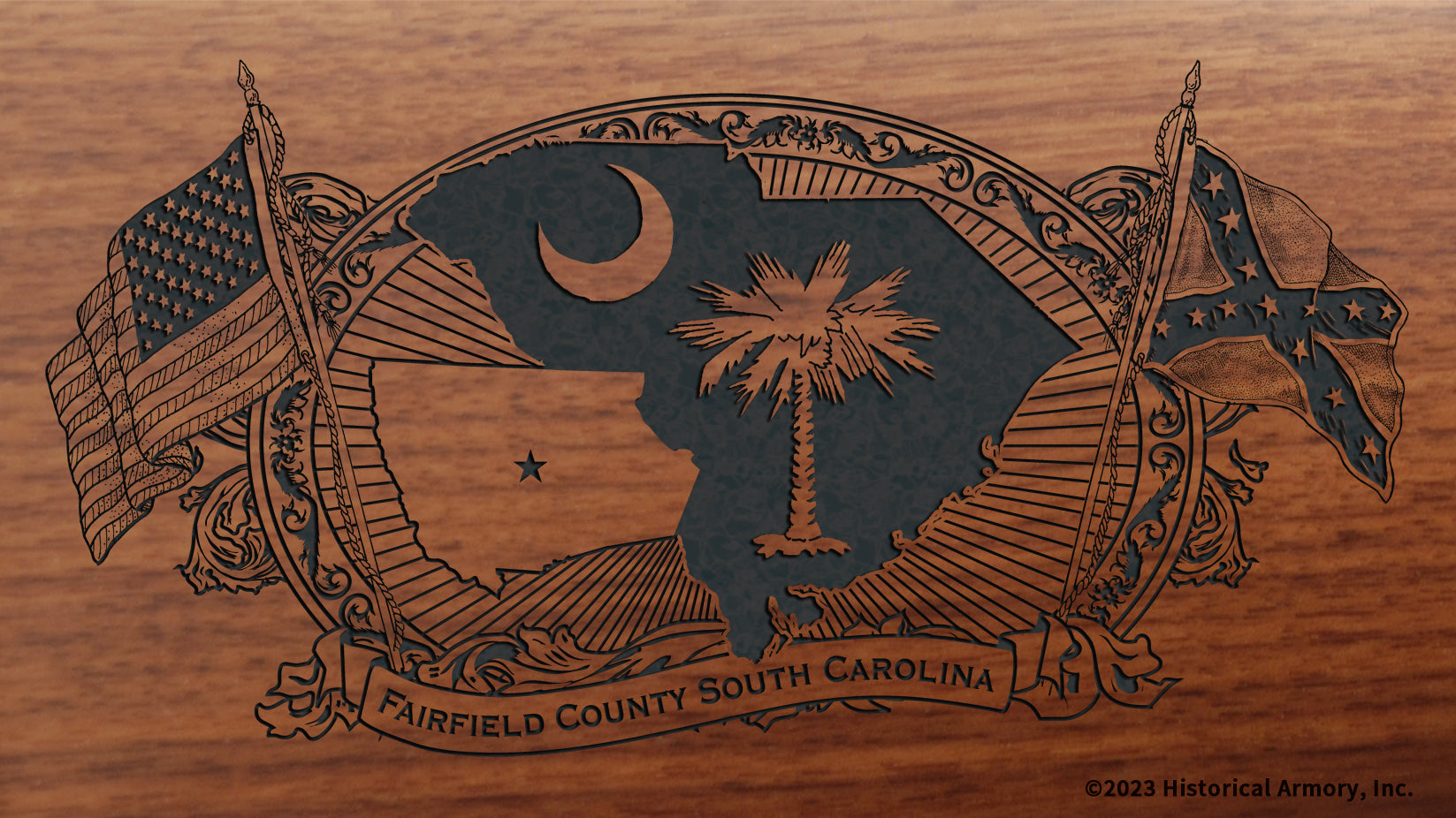 Fairfield County South Carolina Engraved Rifle – Historical Armory