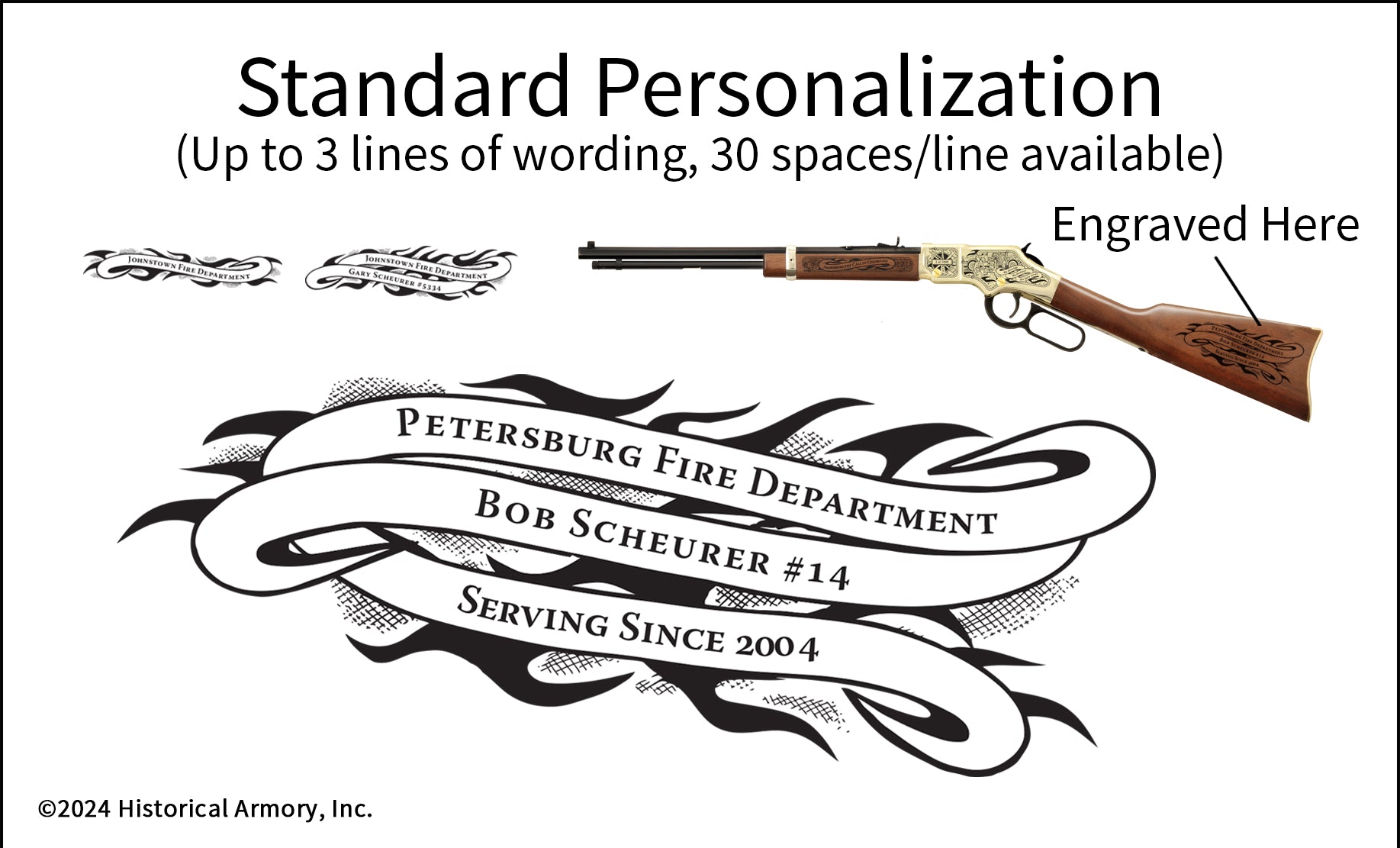 Firefighter Engineer Engraved Rifle Personalization