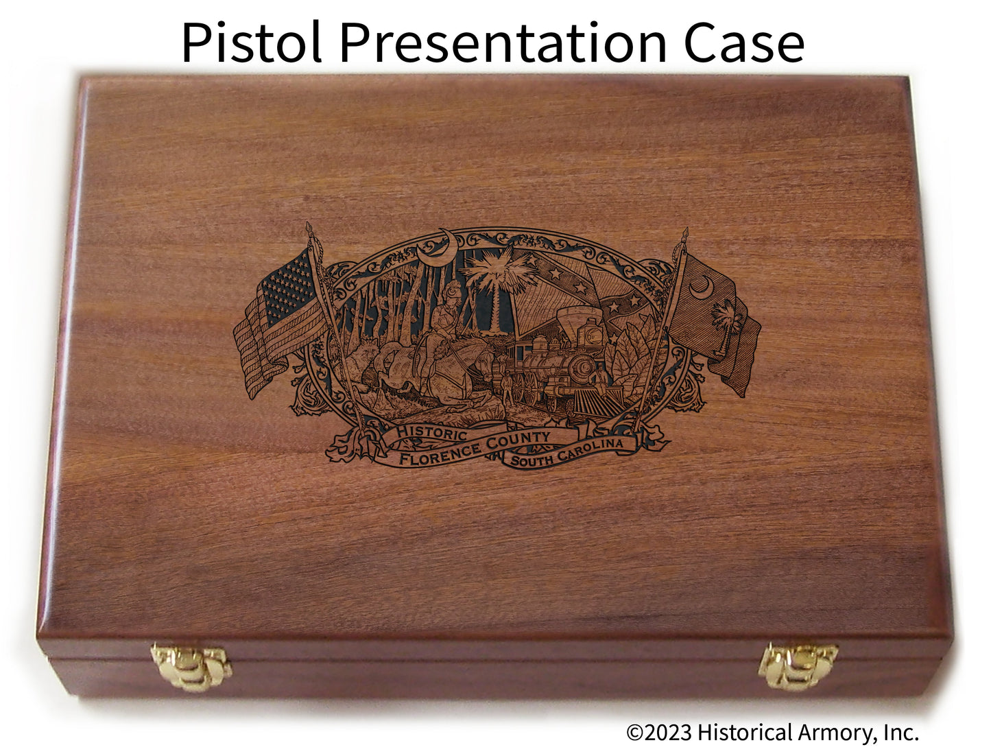 Florence County South Carolina Engraved .45 Auto Ruger 1911 Presentation Case