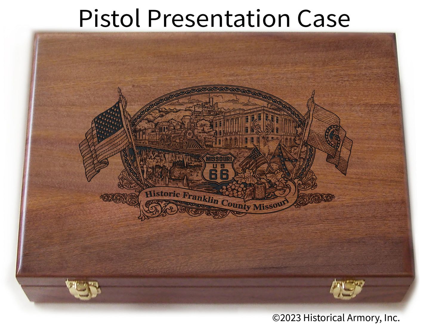 Franklin County Missouri Engraved .45 Auto Ruger 1911 Presentation Case