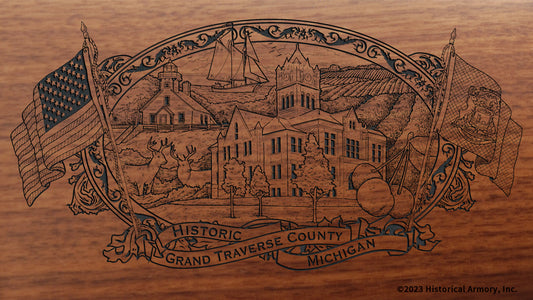 Grand Traverse County Michigan Engraved Rifle