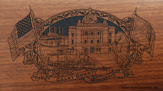 Grant County Wisconsin Engraved Rifle