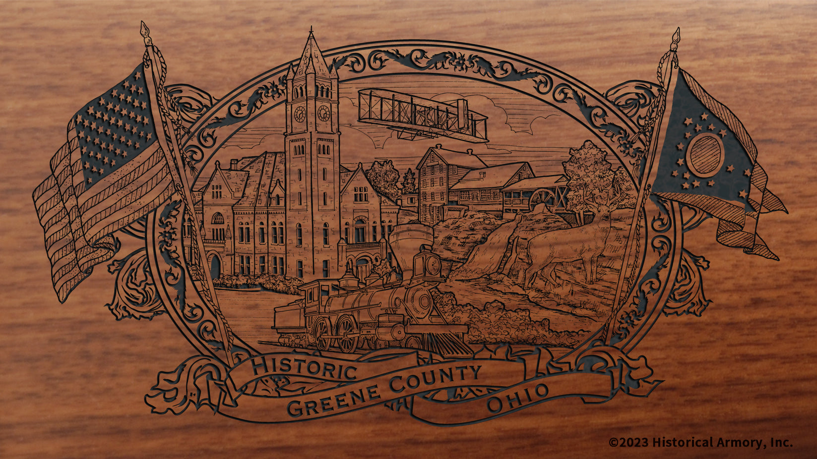Greene County Ohio Engraved Rifle – Historical Armory