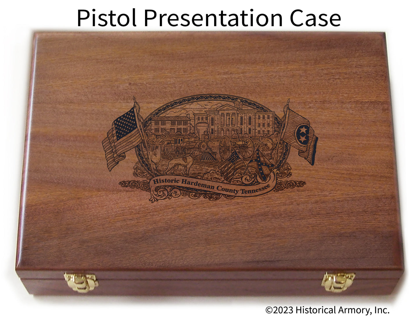 Hardeman County Tennessee Engraved .45 Auto Ruger 1911 Presentation Case