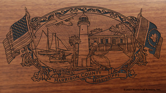 Harrison County Mississippi Engraved Rifle