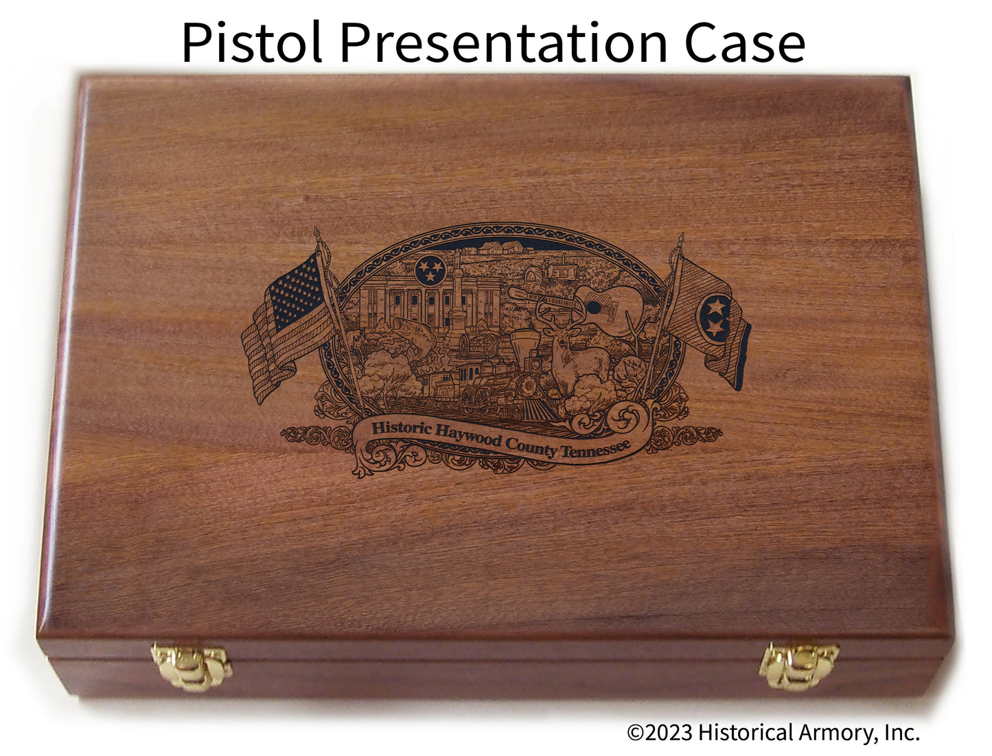 Haywood County Tennessee Engraved .45 Auto Ruger 1911 Presentation Case