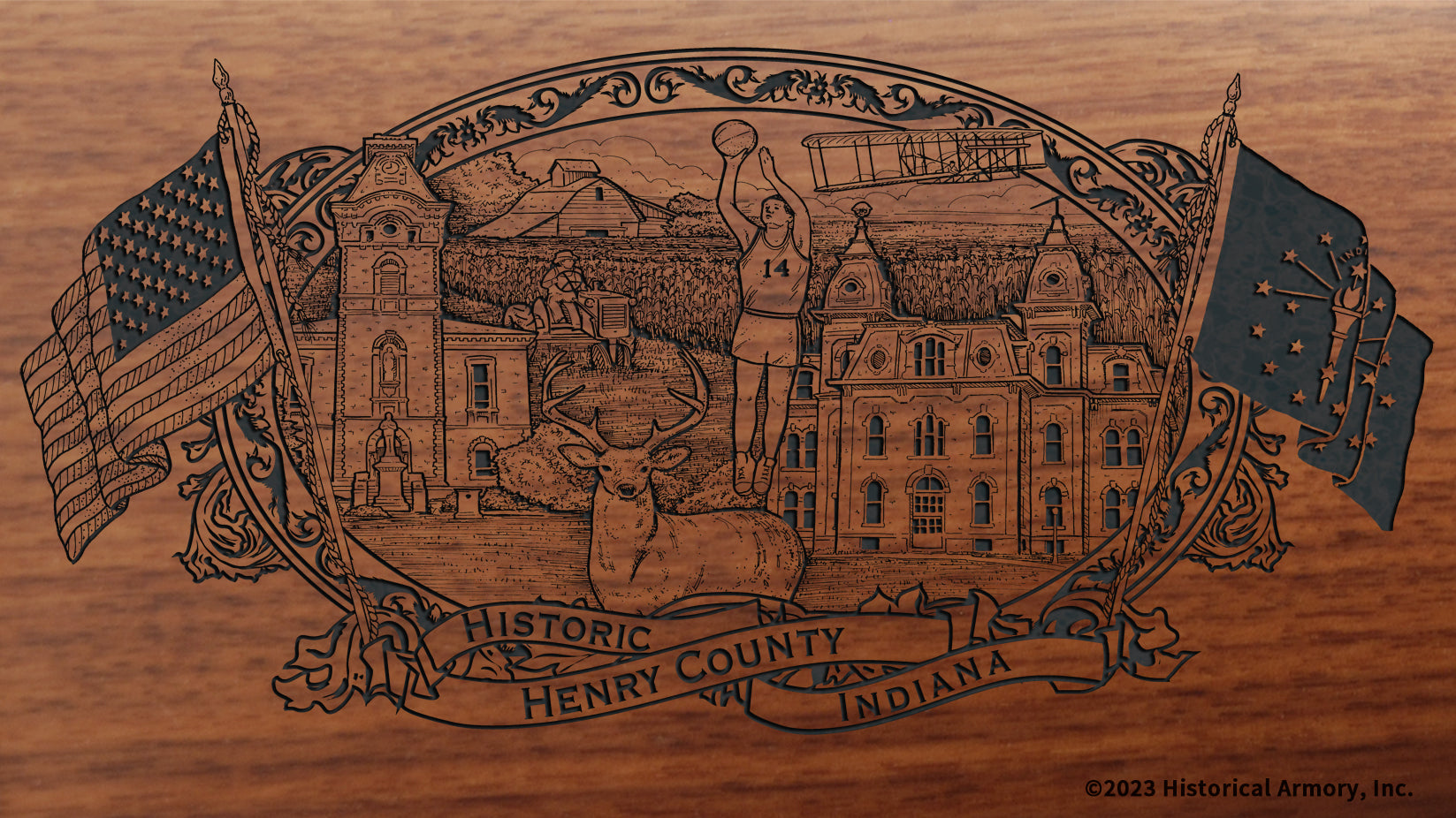 Henry County Indiana Engraved Rifle – Historical Armory