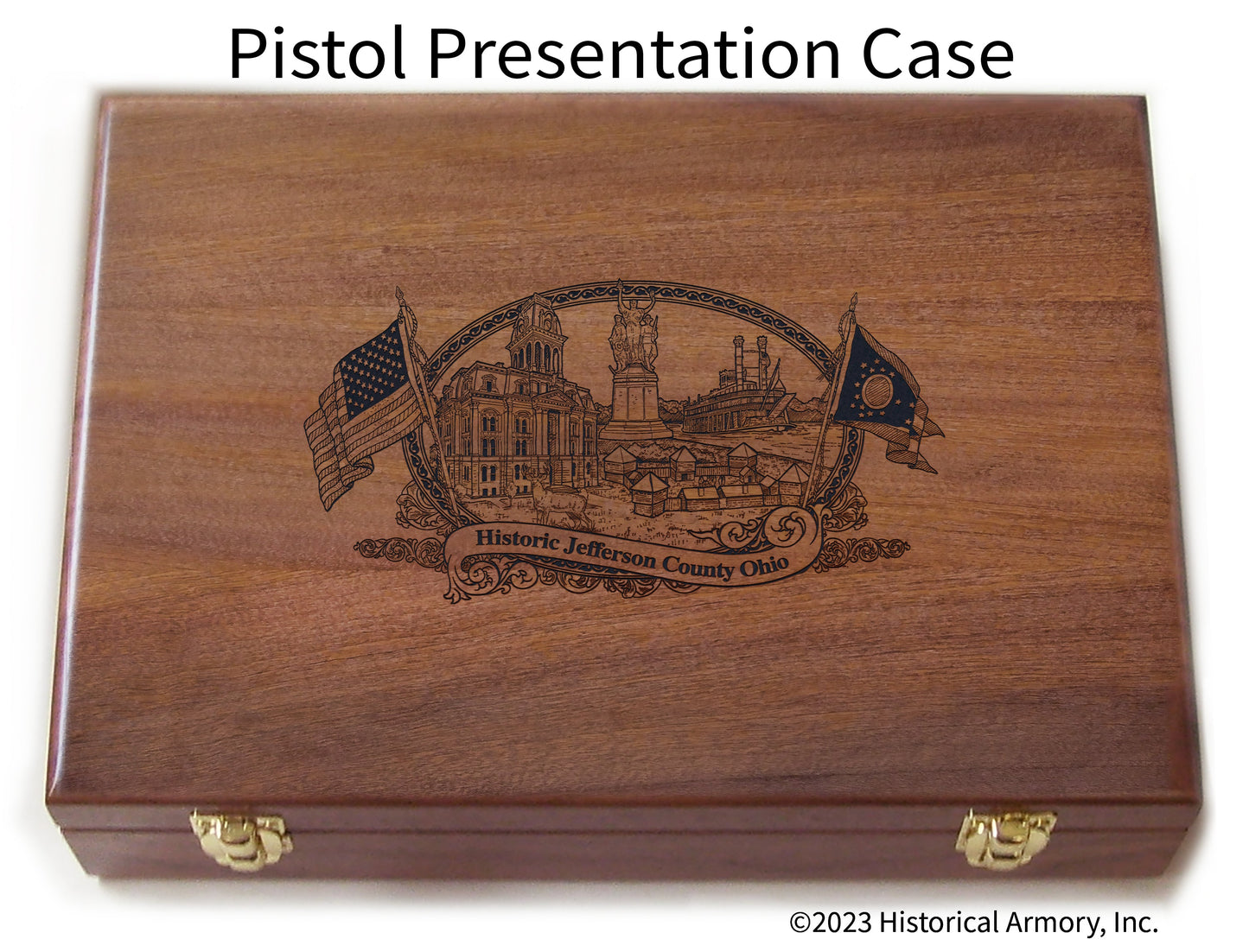 Jefferson County Ohio Engraved .45 Auto Ruger 1911 Presentation Case