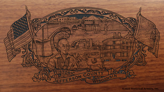 Jefferson County Wisconsin Engraved Rifle