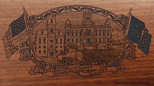 Johnson County Indiana Engraved Rifle