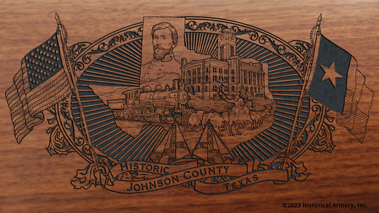 Johnson County Texas Engraved Rifle