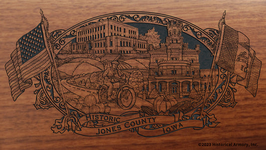 Jones County Iowa Engraved Rifle