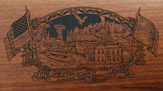 Juneau County Wisconsin Engraved Rifle