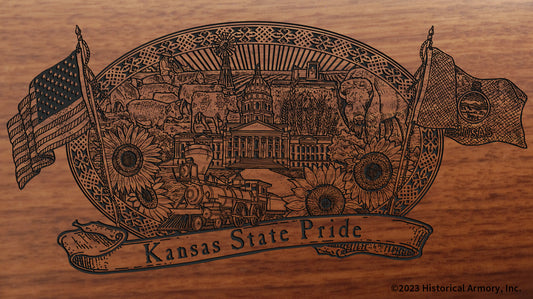 Kansas State Pride Engraved Rifle