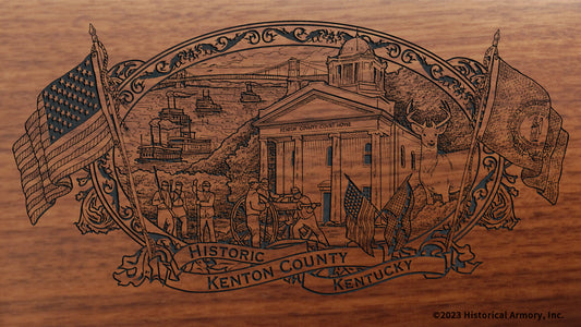Kenton County Kentucky Engraved Rifle Buttstock