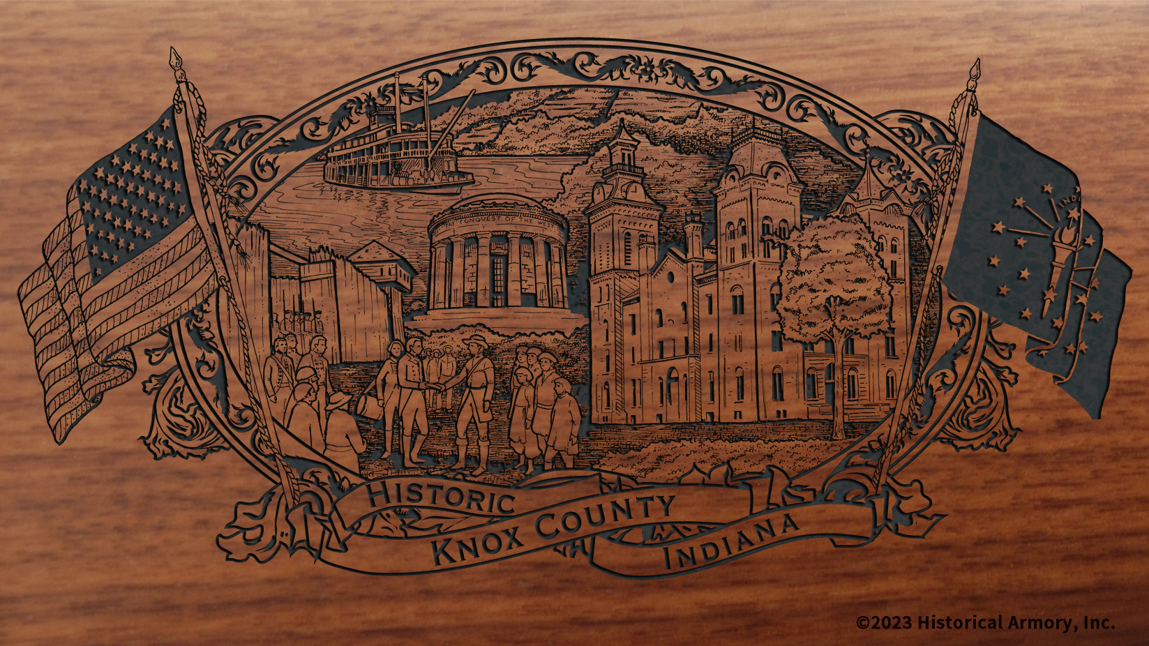 Knox County Indiana Engraved Rifle – Historical Armory