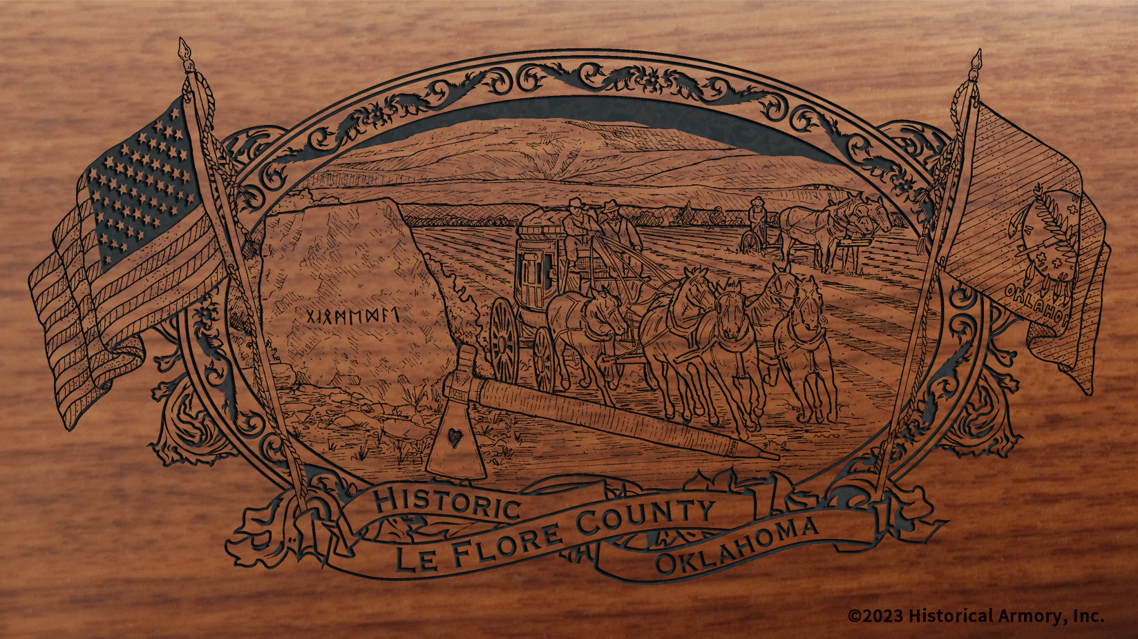 Le Flore County Oklahoma Engraved Rifle – Historical Armory