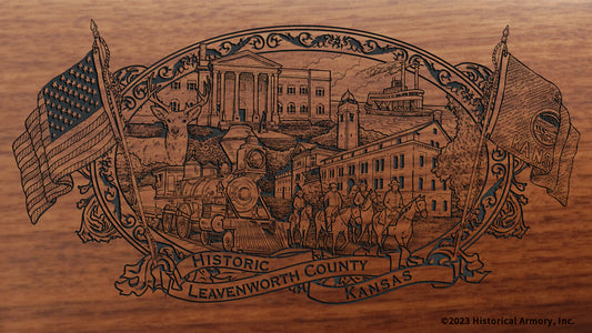Leavenworth County Kansas Engraved Rifle