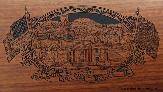 Lyon County Nevada Engraved Rifle