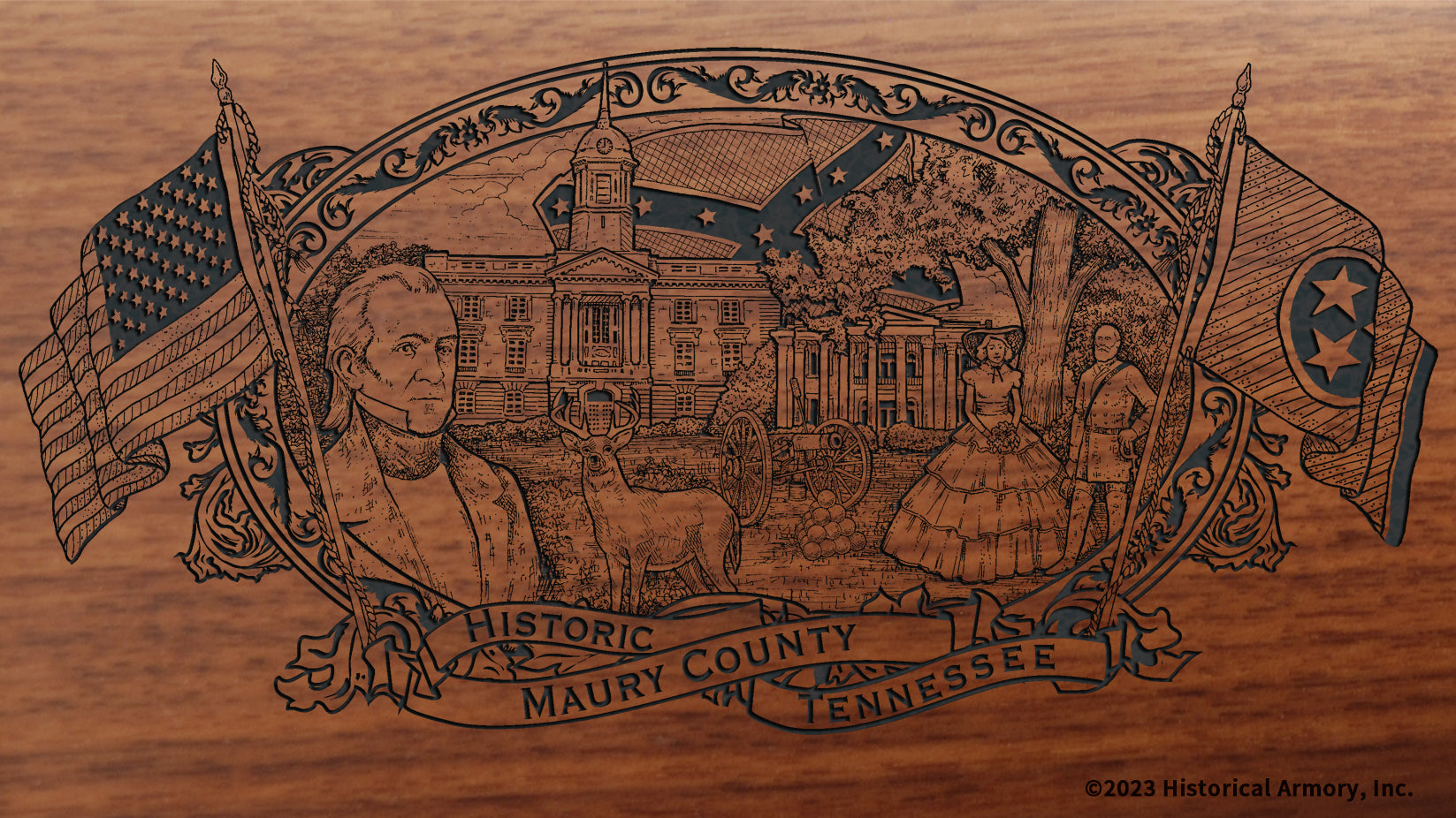 Maury County Tennessee Engraved Rifle – Historical Armory