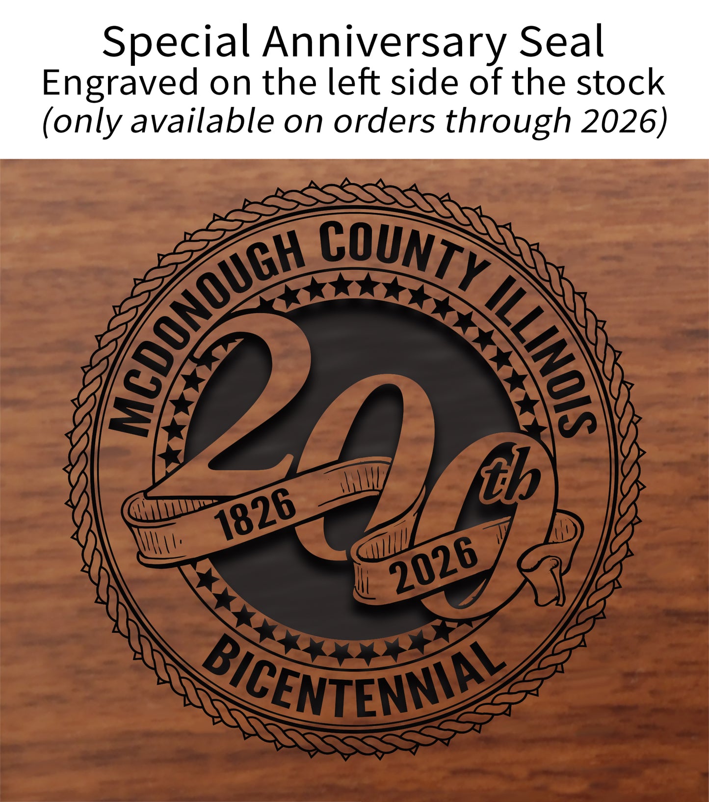 McDonough County Illinois Engraved Rifle