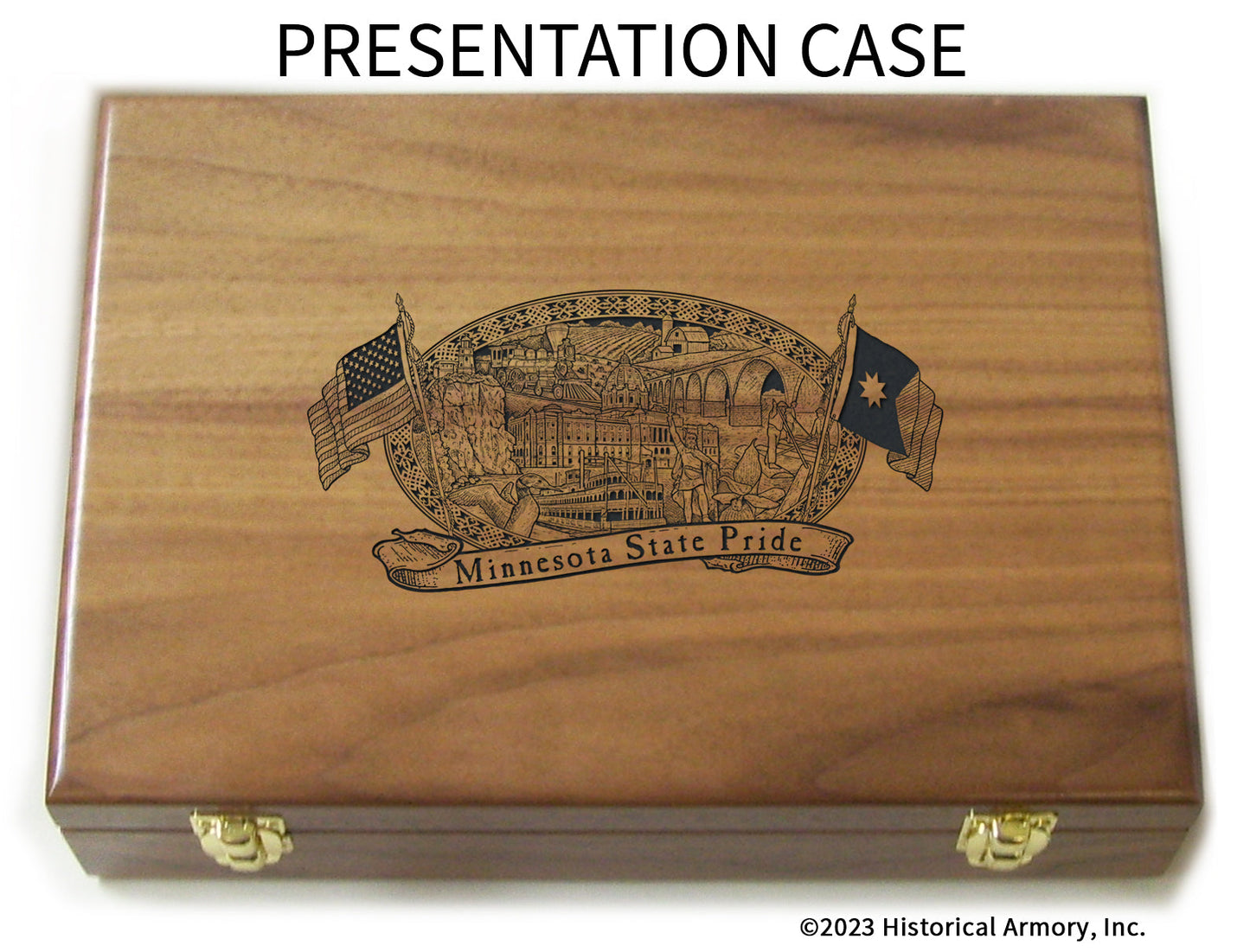 Minnesota State Pride Limited Edition Engraved 1911 Presentation Case