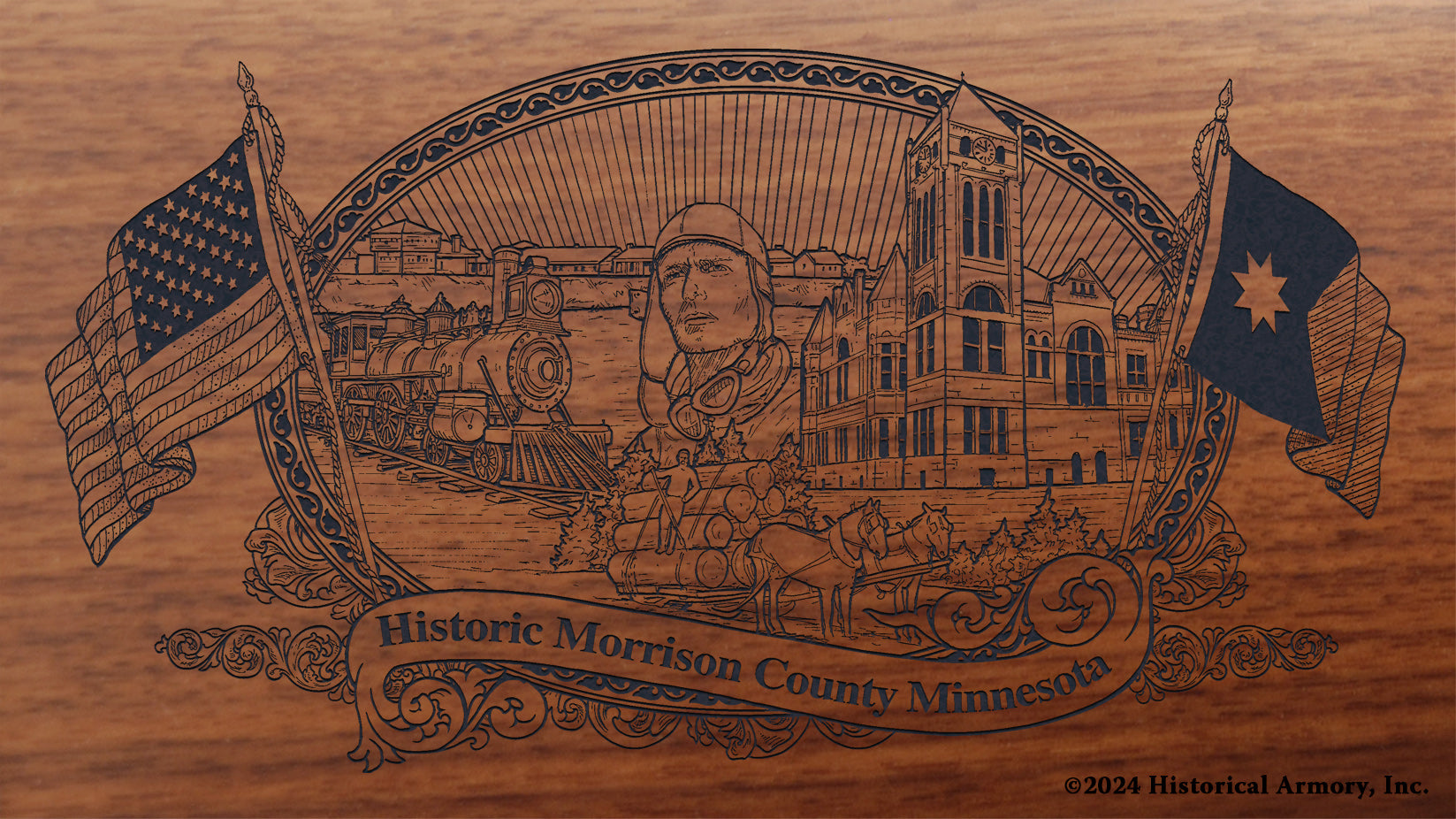 Morrison County Minnesota Engraved Rifle – Historical Armory